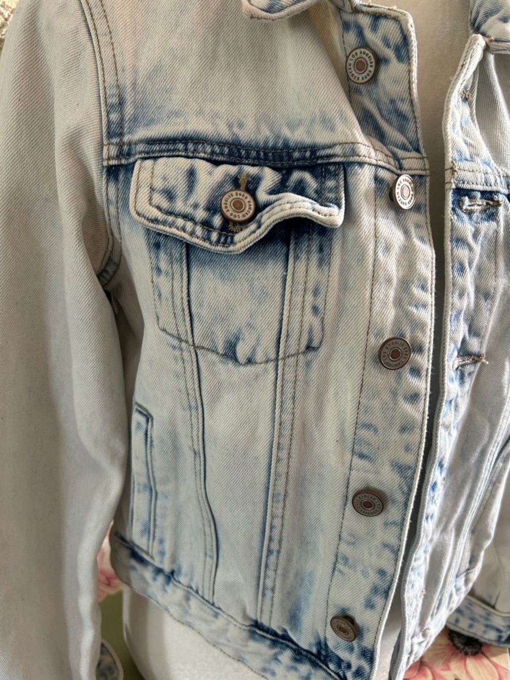 KanCan Light Blue Acid-Wash Denim Jacket - Picture 2 of 8